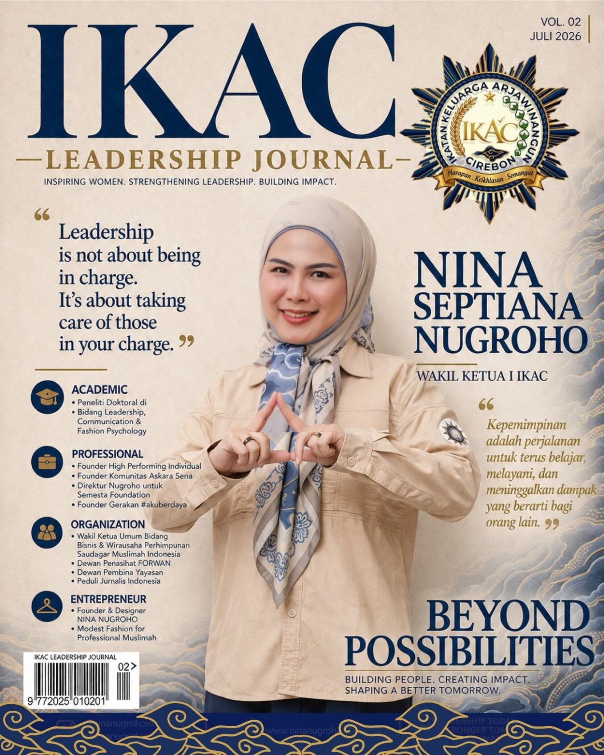 BEYOND POSSIBILITIES — Hj. NINA NUGOHO SELAKU WAKIL KETUA IKAC